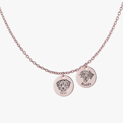 Personalized Pet Face Necklace